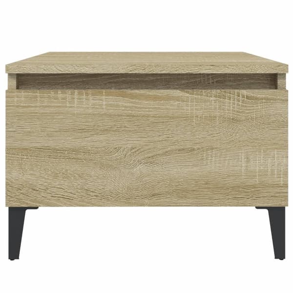 vidaXL Sidebord sonoma eik 50x46x35 cm konstruert tre