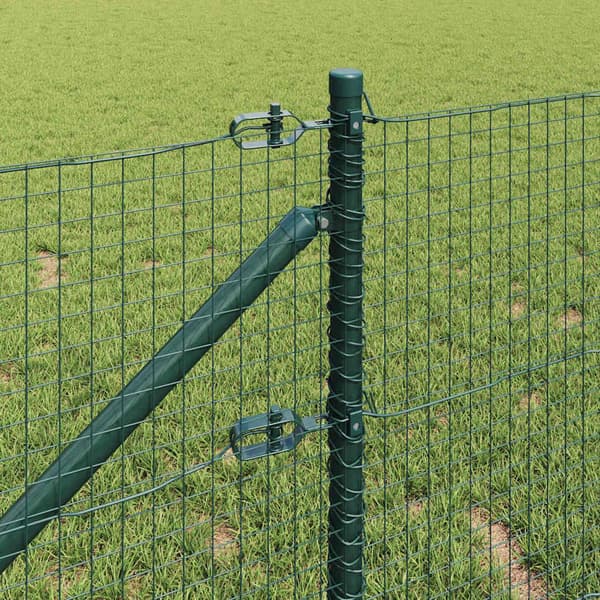 vidaXL Gjerde med innlegg. grønn 0.8 x 50 m Stål