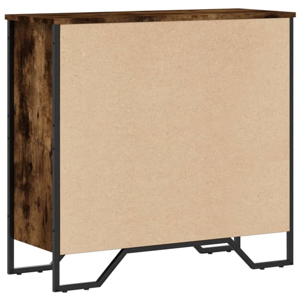 vidaXL Bokhylle røkt eik 80x31x74,5 cm konstruert tre