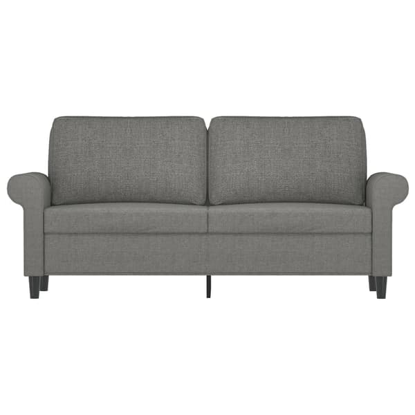 vidaXL Soffa 2-sits mörkgrå 140 cm tyg