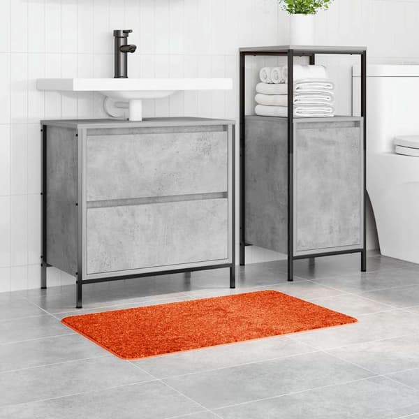vidaXL Badematte Oransje 50 x 80 cm Polypropen