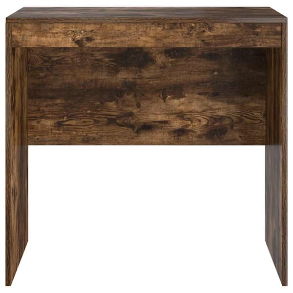 vidaXL Skrivebord Røkt eik 80 x 50 x 76 cm