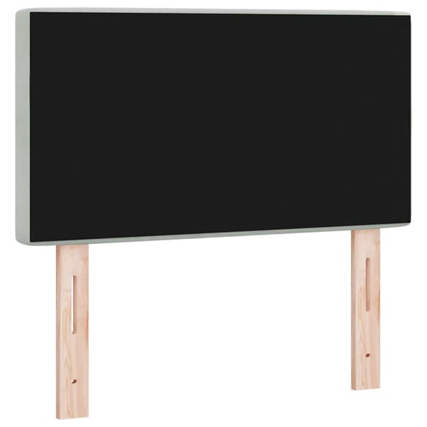 vidaXL Huvudgavel Ljusgrå 80 cm Sammet