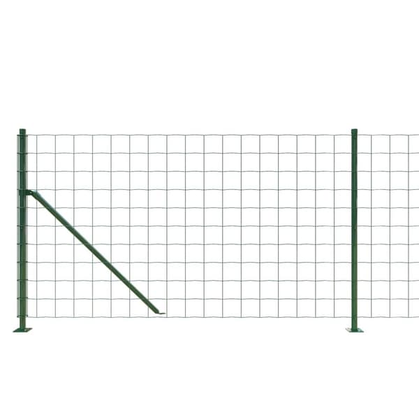vidaXL Nettinggjerde med flens grønn 1x10 m