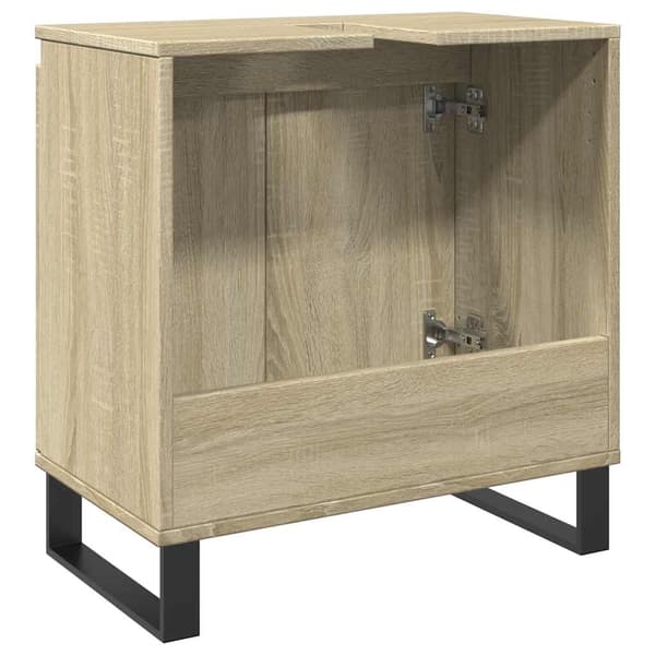 vidaXL Servantskap sonoma eik 58x33x60 cm konstruert tre