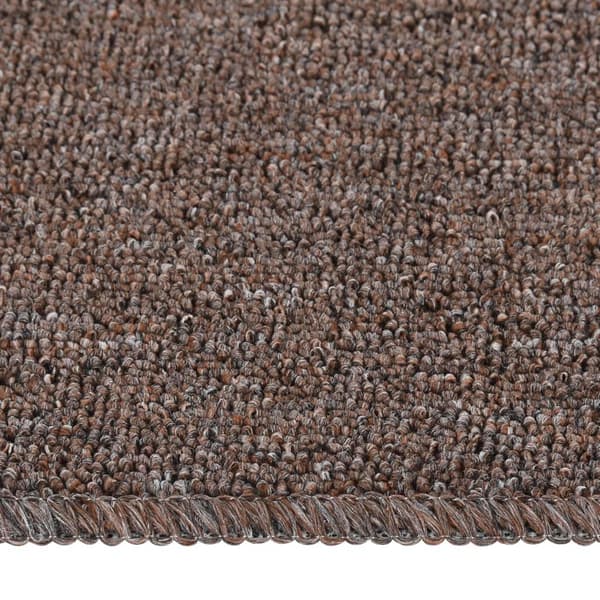 vidaXL Trappstegsmattor 15 st 75x20 cm brun rektangulär