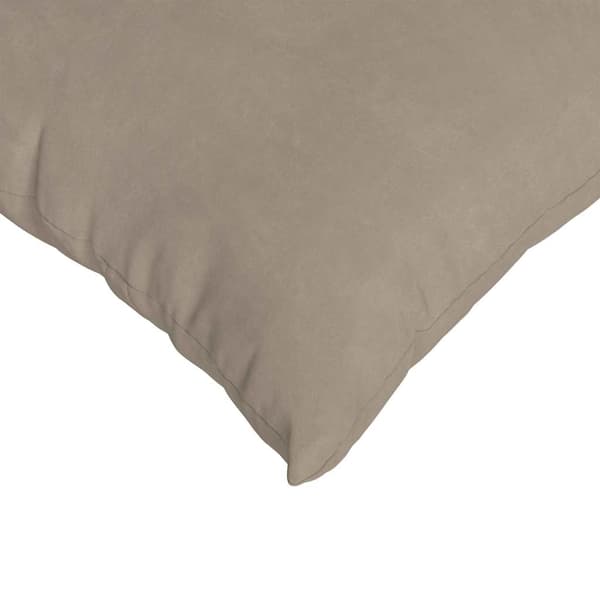 vidaXL Soffkuddar 2 st Gråbrun 80 x 80 cm tyg