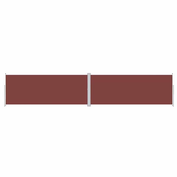 vidaXL Uttrekkbar sidemarkise 200x1000 cm brun