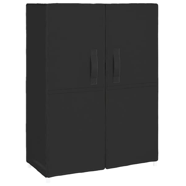 vidaXL Skoförvaring 60x28x90 cm svart tyg