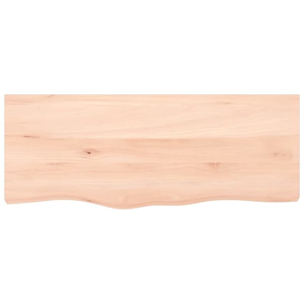 vidaXL Bordplate 100x40x(2-4) cm ubehandlet heltre eik
