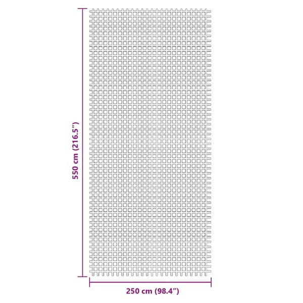 vidaXL Tältmatta grön 5,5x2,5 m