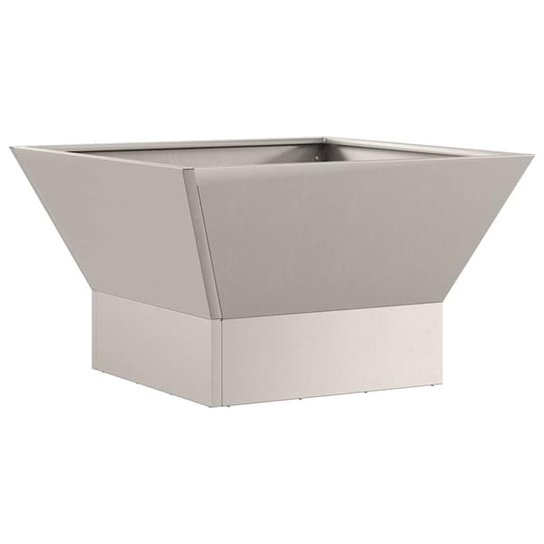 vidaXL Eldstad Brun 60 x 60 x 35 cm Väderbeständig stål
