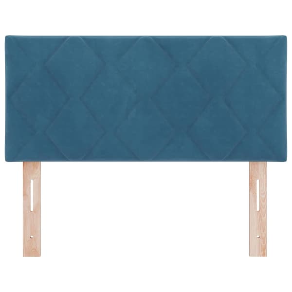 vidaXL LED huvuddyna Mörkblå 90 cm Sammet