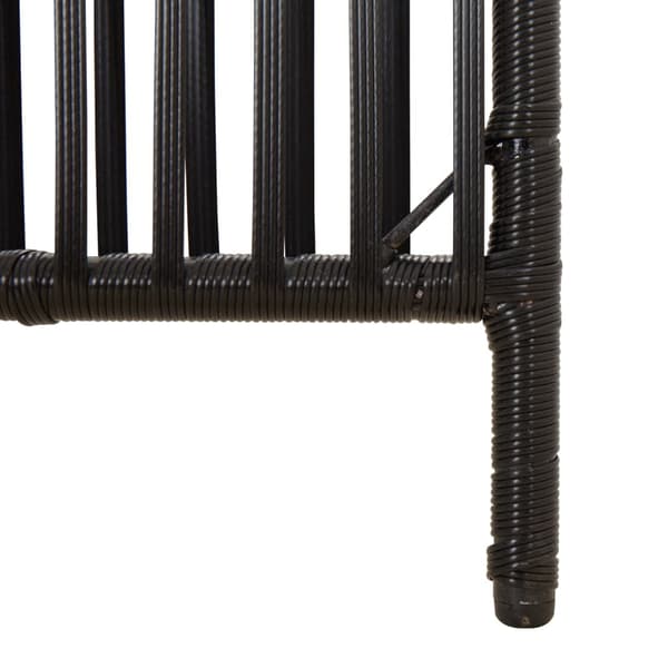 vidaXL Romdeler 4 paneler svart polyrotting