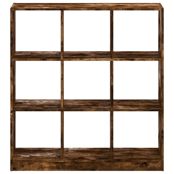 vidaXL Bokhylle røkt eik 102x32x108 cm konstruert tre