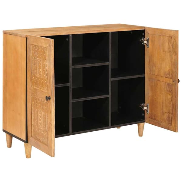vidaXL Serviesskap Lysebrun 33,5 x 90 x 75 cm