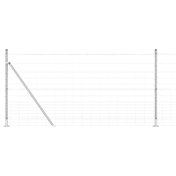 vidaXL Stängselstolpe Galvaniserad 25 x 1,2 m Stål