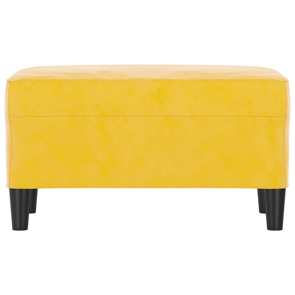 vidaXL Bänk gul 70x35x41 cm sammet