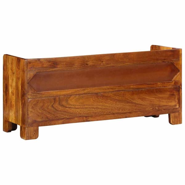 vidaXL Sko Bænk 100x35x45 cm Solid Træ Akacie