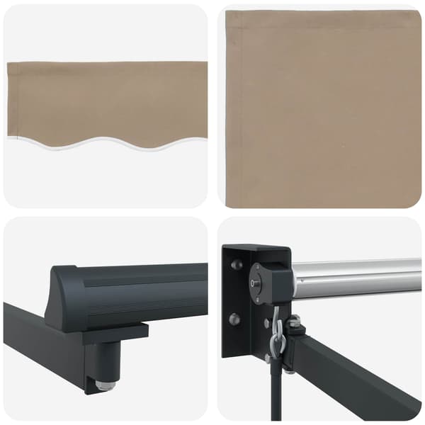 vidaXL Markise Beige 300 x 250 x 165 cm Polyester