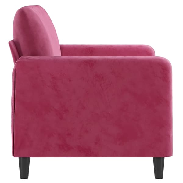 vidaXL 2-sitssoffa vinröd 120 cm sammet