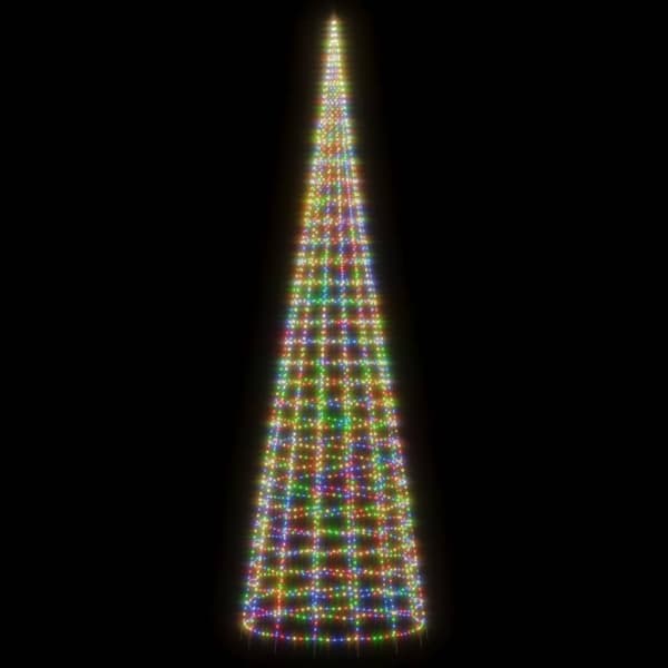 vidaXL LED julgran 3000 LEDs färgglad 800 cm