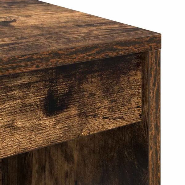 vidaXL Skrivebord Røkt eik 70 x 40 x 76 cm