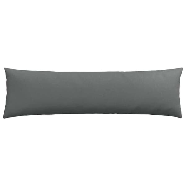 vidaXL Soffkuddar 2 st Mörkgrå 145 x 40 cm tyg
