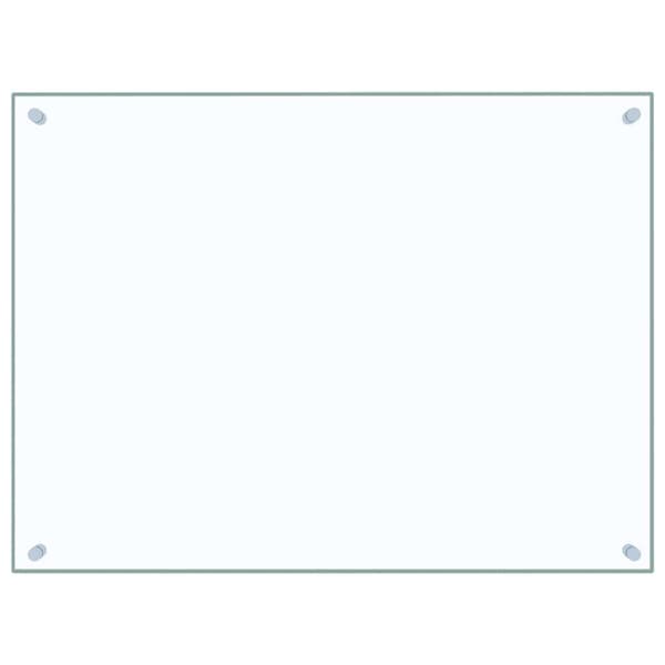 vidaXL Stänkskydd 2 st transparent 80x60 cm härdat glas