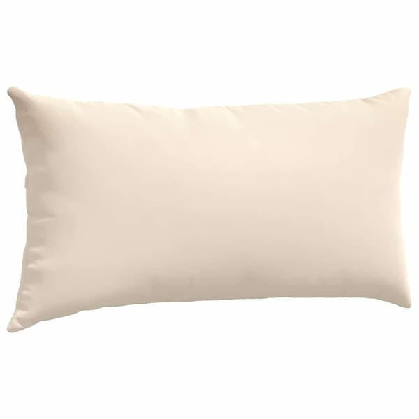 vidaXL Soffkuddar 2 st Beige 80 x 40 cm tyg