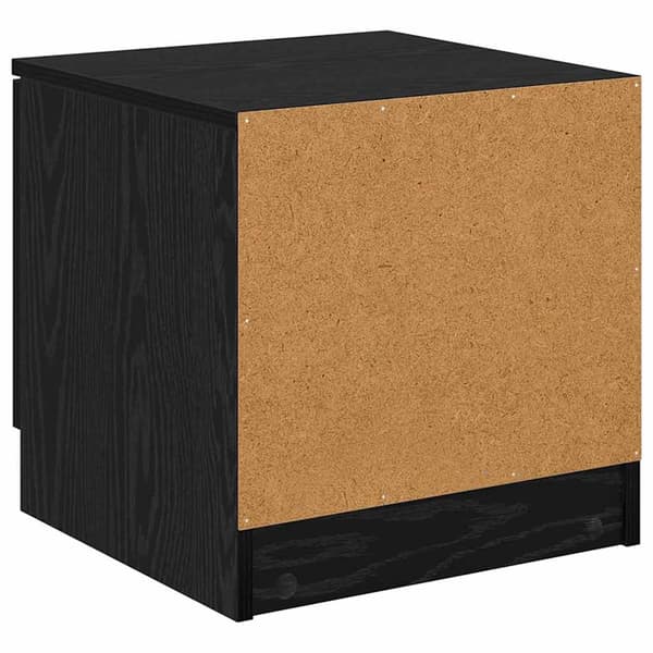 vidaXL Sengeskap 2 pcs Svart Eik 40 x 39 x 40cm Konstruert tre