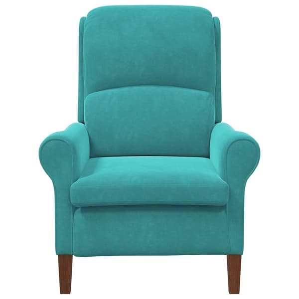 vidaXL fåtölj Turkos 76 x 94 x 102 cm Sammet