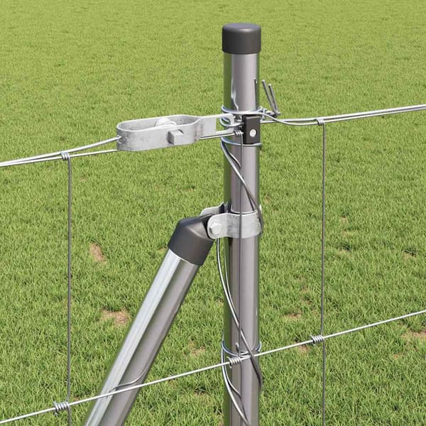 vidaXL Stängselstolpe Galvaniserad 25 x 1 m Stål