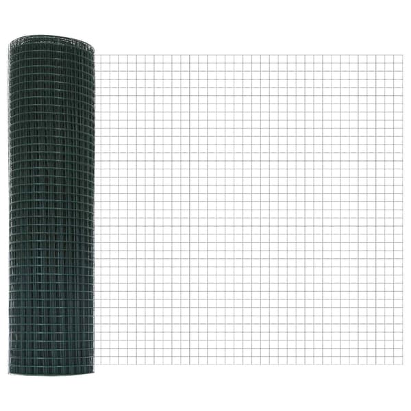 vidaXL Sveist trådgjerde grønn