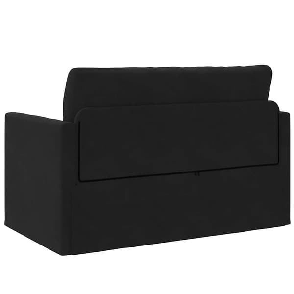 vidaXL Soffsäng Svart 124 x 71 x 78 cm Sammet