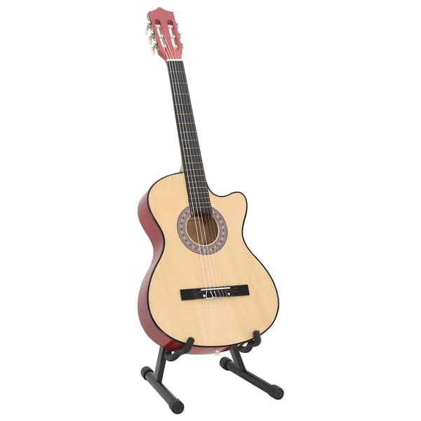 vidaXL Akustisk gitarr 12 delar med 6 strängar western 38"