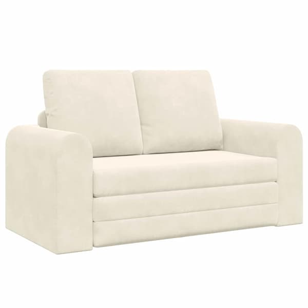 vidaXL Soffsäng Kräm 148 x 71 x 83 cm Sammet