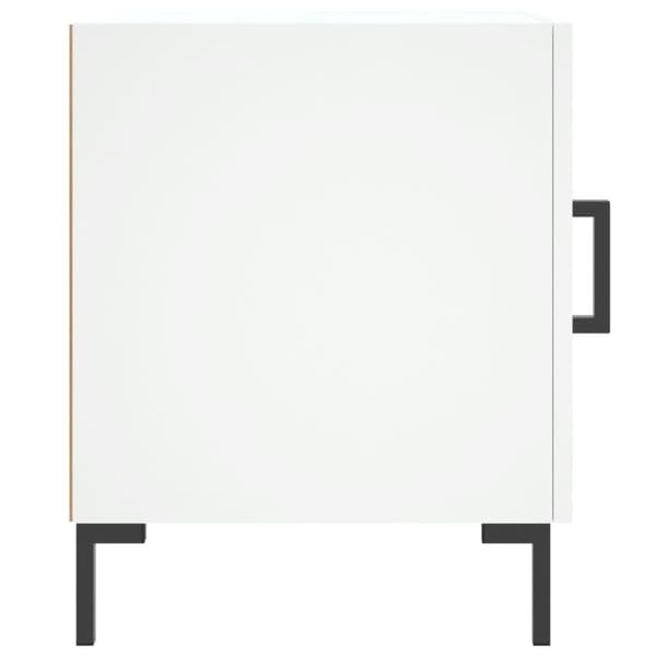 vidaXL Sängbord vit 40x40x50 cm konstruerat trä