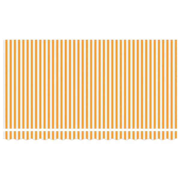 vidaXL Utfällbar markis Gul 400 x 200 cm tyg