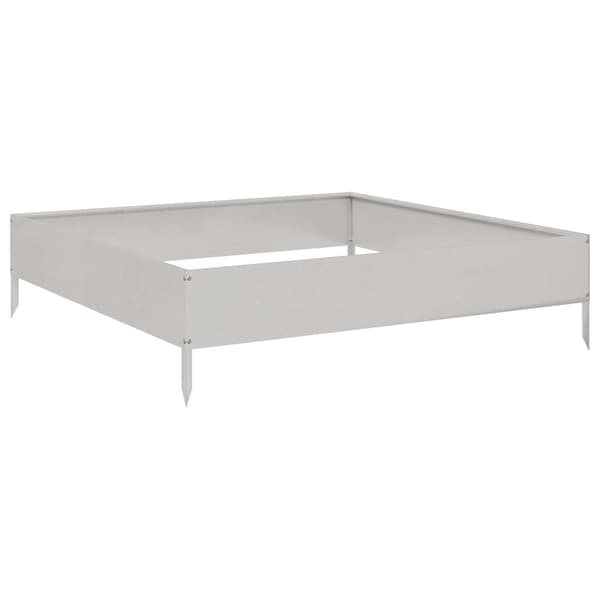 vidaXL Høybed 100x100x26 cm rustfritt stål