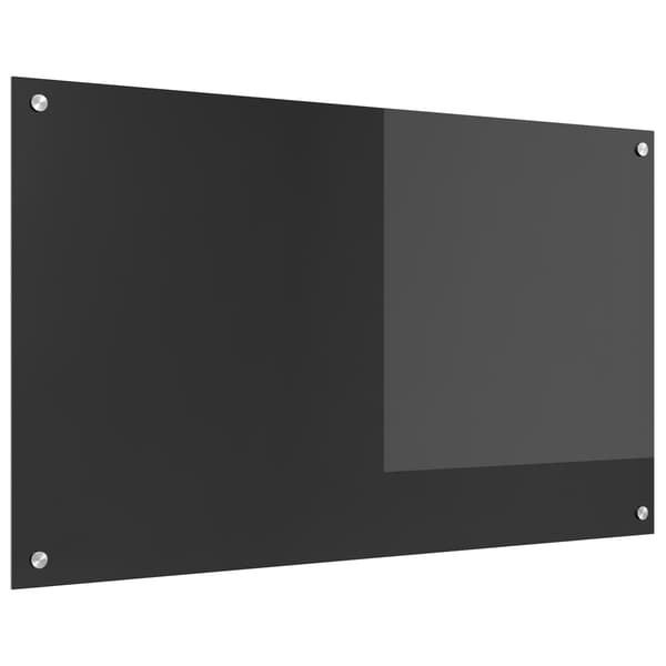 vidaXL Köksskydd Mörkgrå 100 x 60 cm härdat glas