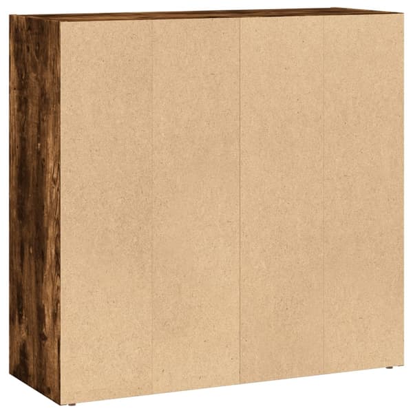vidaXL Bokhylle røkt eik 80x30x77 cm konstruert tre