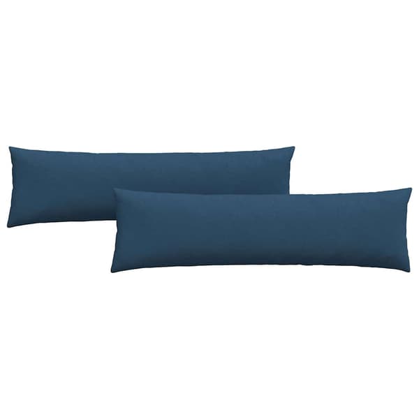 vidaXL Soffkuddar 2 st Blå 145 x 40 cm tyg