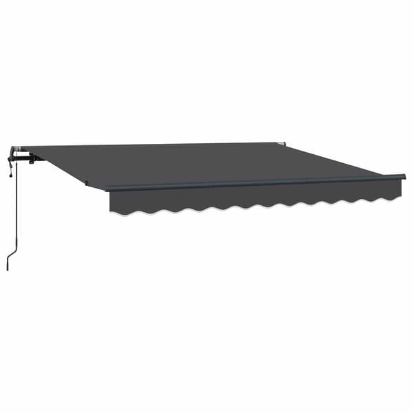 vidaXL Utfällbar markis Antracit 300 x 200 cm tyg