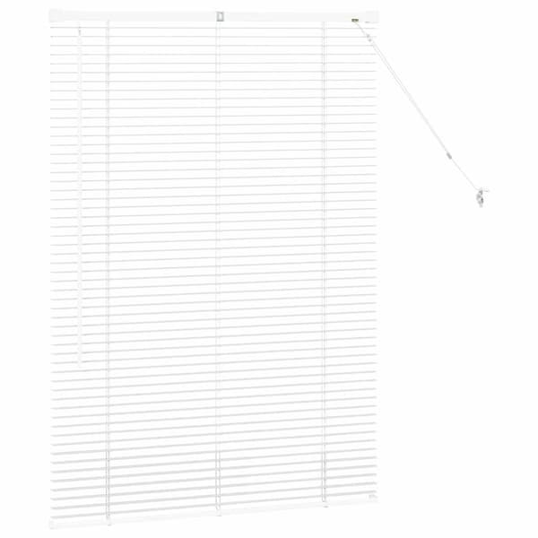 vidaXL Persienner Vit 130 x 95 cm Aluminium