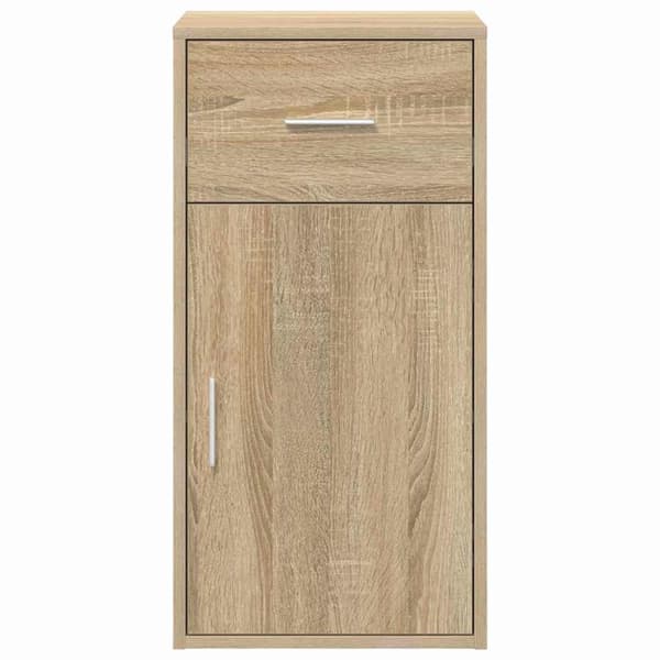 vidaXL Serviesskap Sonoma eik 38 x 34.5 x 75 cm Konstruert tre
