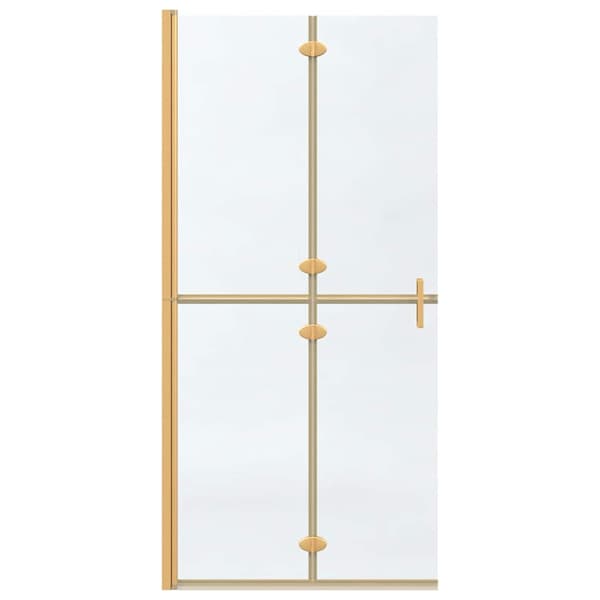 vidaXL Walk-In duschvägg Guld 90 x 6,5 x 190 cm