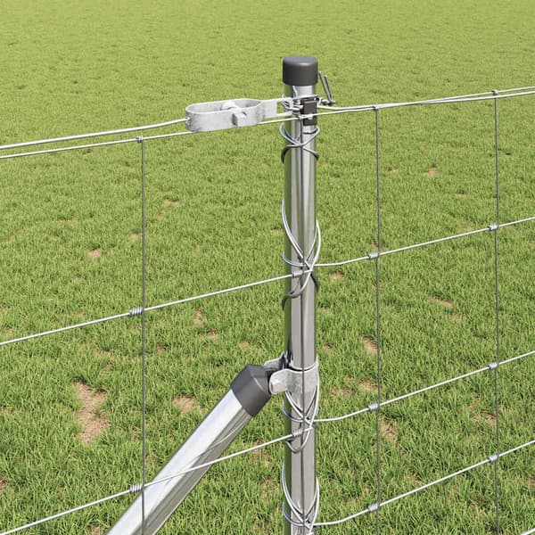 vidaXL Stängselstolpe Galvaniserad 50 x 1 m Stål