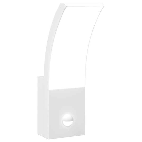 vidaXL Veggmonterte LED-utelampe med sensor hvit støpt aluminium
