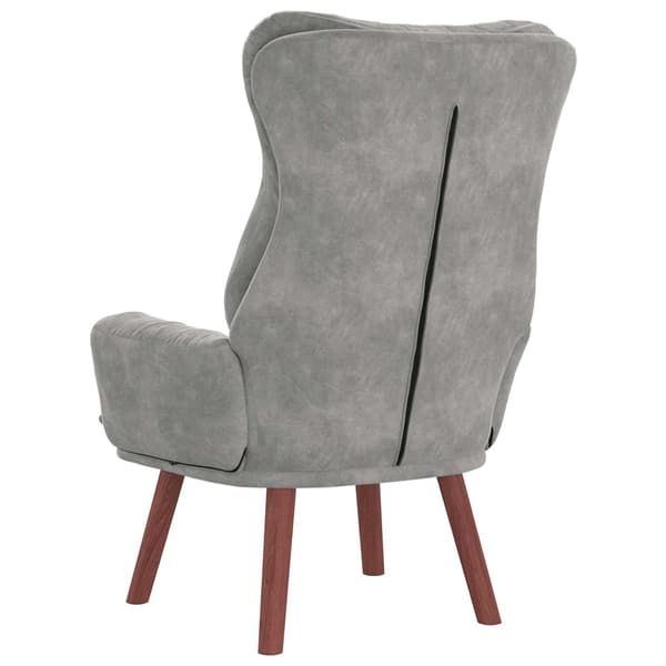vidaXL fåtölj Ljusgrå 69 x 74 x 93 cm Sammet